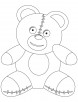 teddy bear coloring page