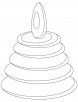 Toy ring coloring page