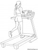 Treadmill coloring page