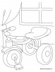 Kids tricycle coloring page | Download Free Kids tricycle coloring page