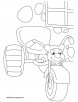 Tricycle coloring page 2