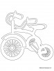 Tricycle coloring page 5