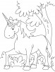 Fantasy Unicorn coloring pages