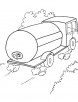 Water tank truck coloring page