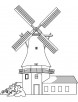Huge windmill coloring page