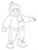 Winter dress coloring pages
