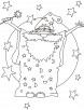 Magician wizard coloring pages