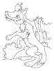 Wolf telling a story coloring pages