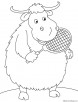 Yak talk coloring page