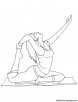 Yoga coloring page