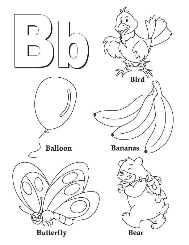 My A To Z Coloring Book Letter B Coloring Page Download Free My A To Z Coloring Book Letter B 