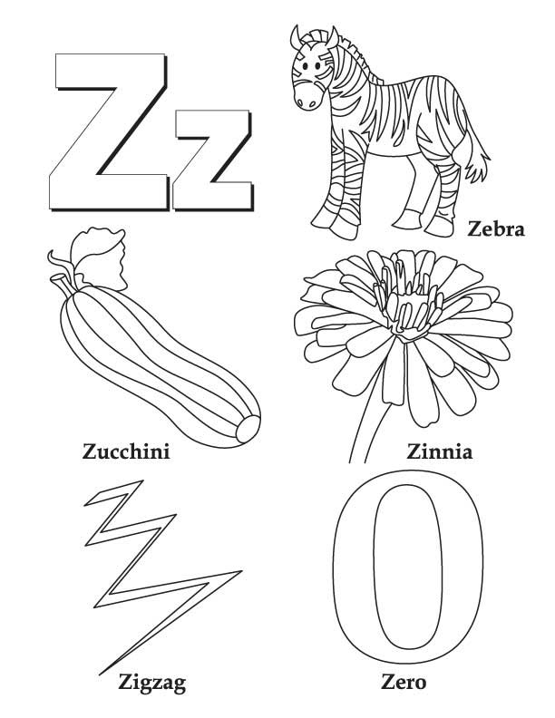 My A To Z Coloring Book Letter Z Coloring Page Download Free My A To 