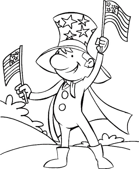 4th of july Independence Day coloring pages