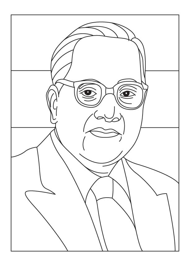 Ambedkar Jyanti coloring page