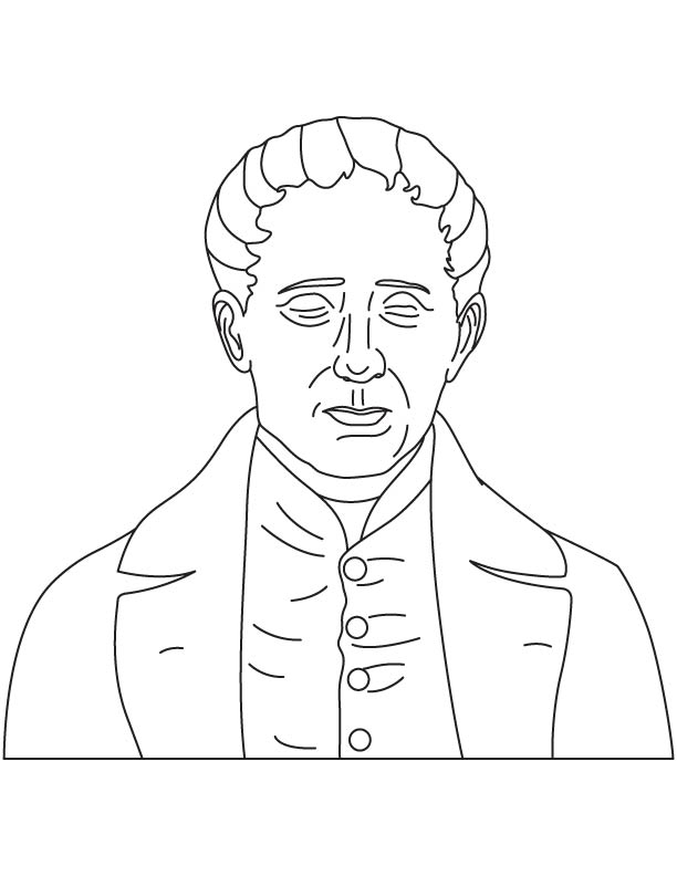 Louis Braille coloring pages