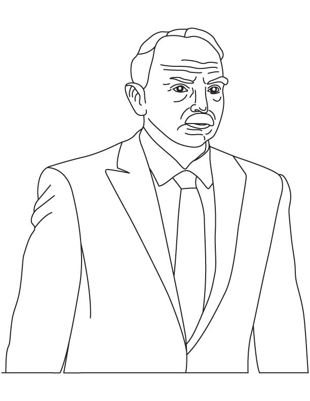 Otto Hahn coloring page