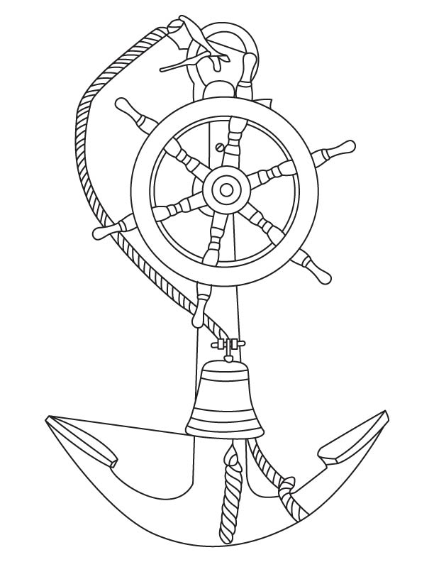 Anchor coloring page | Download Free Anchor coloring page for kids