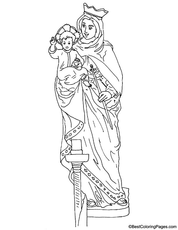 Baby Jesus coloring page