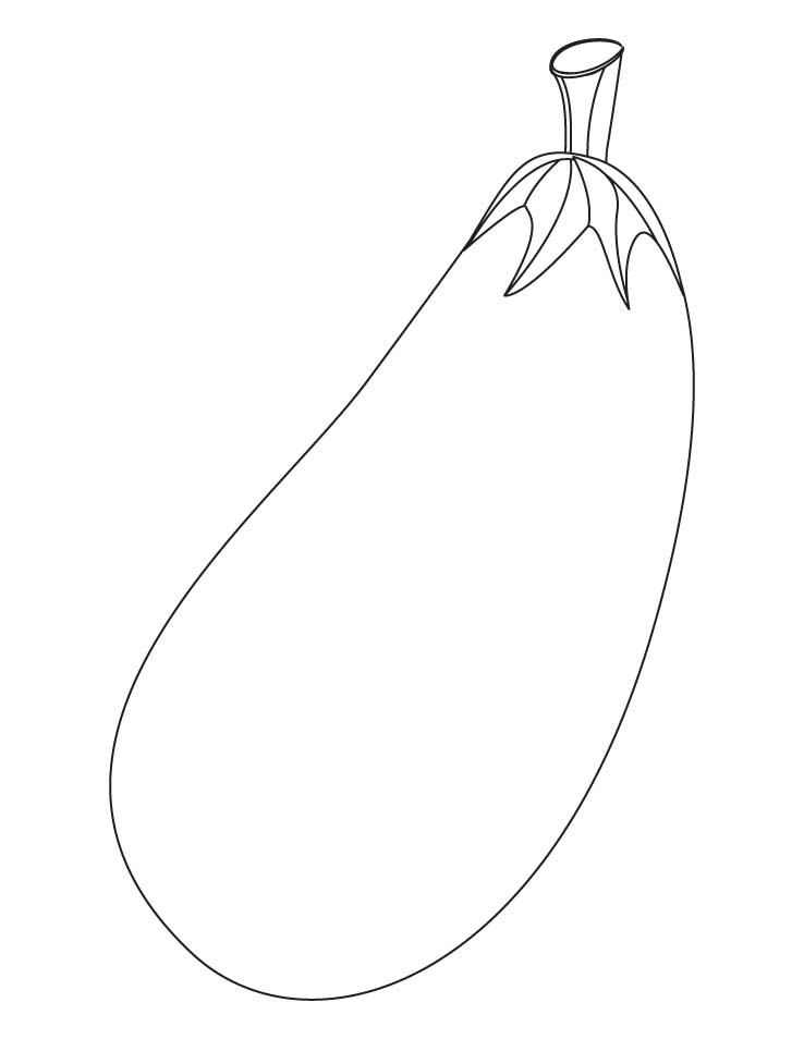 Long brinjal coloring pages