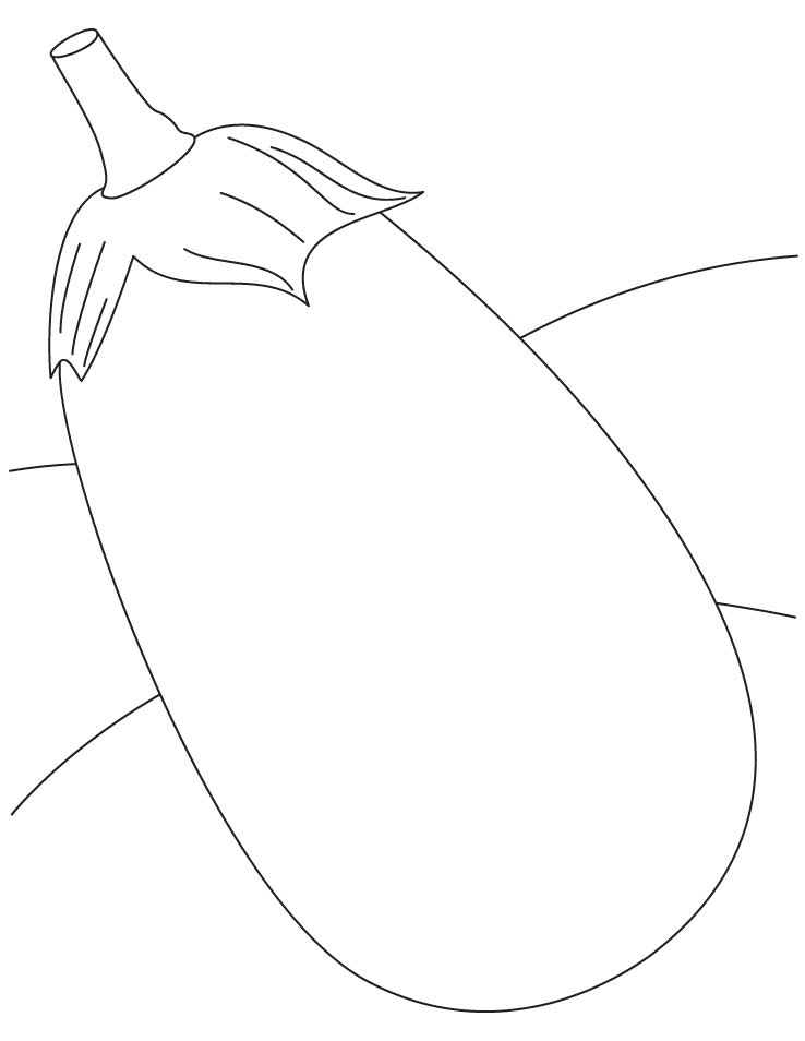 the eggplant coloring pages