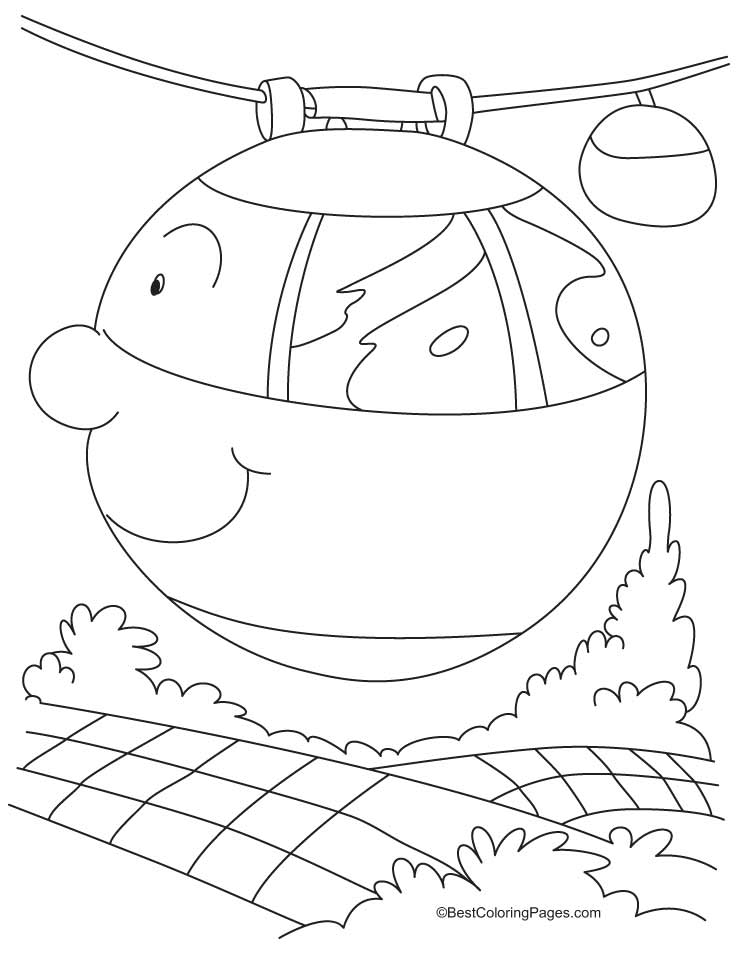 Two cable car coloring pages | Download Free Two cable car coloring