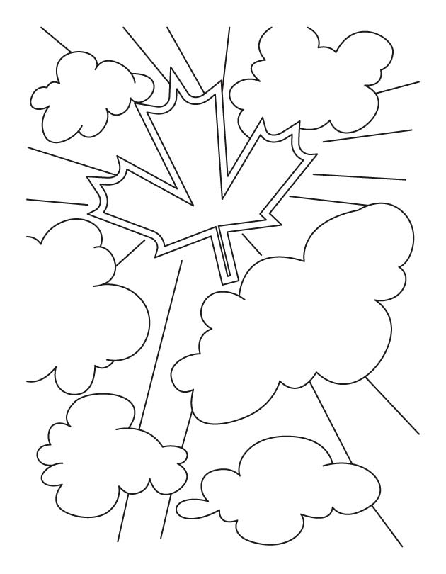 Celebrate Canada Day with big bang coloring pages