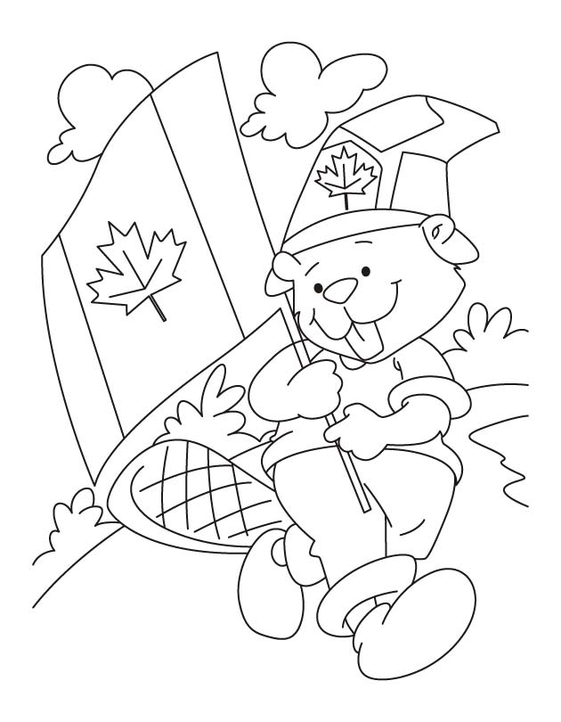 Canada, a beautiful countryside coloring pages