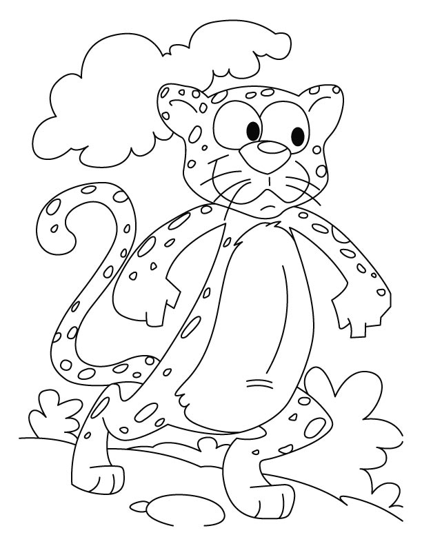 Cheetah-the Power House coloring pages