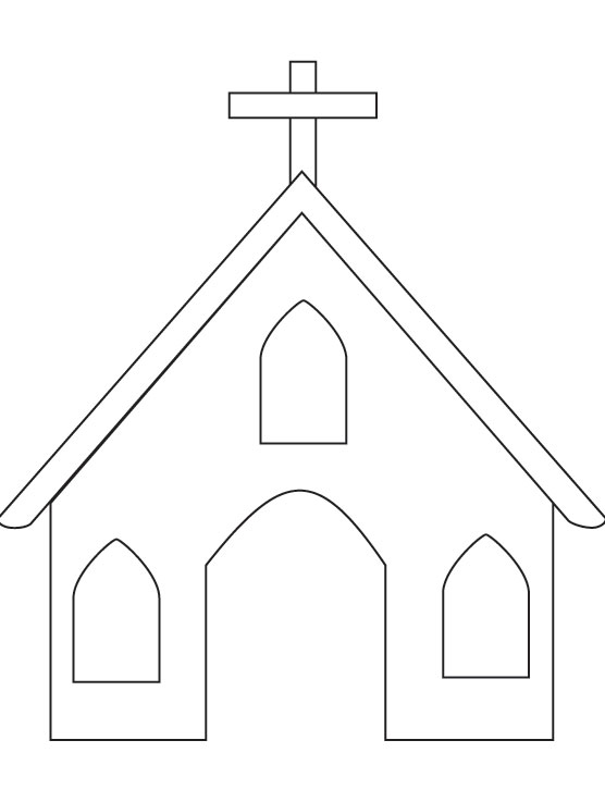 Church coloring page | Download Free Church coloring page ...