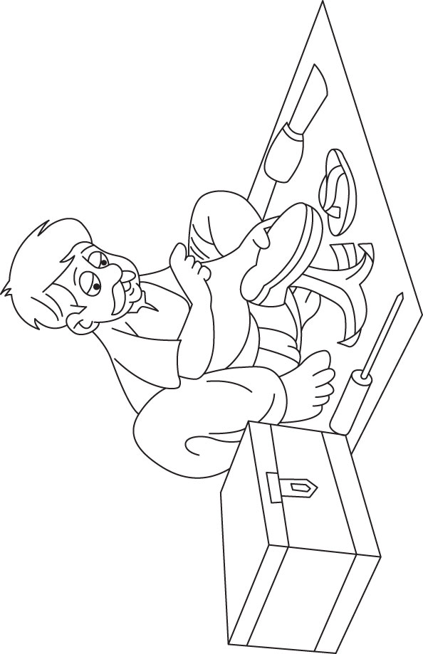 Cobbler coloring page | Download Free Cobbler coloring page for kids