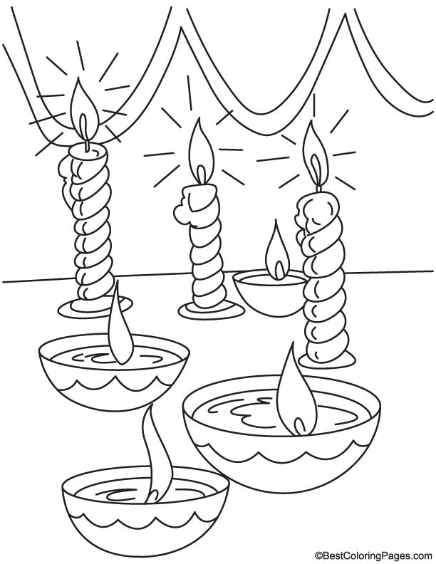 Diwali Lanterns Coloring Pages Coloring Coloring Pages
