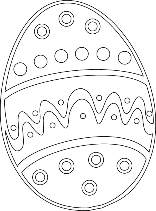 easter eggs colouring template. Easter egg coloring page