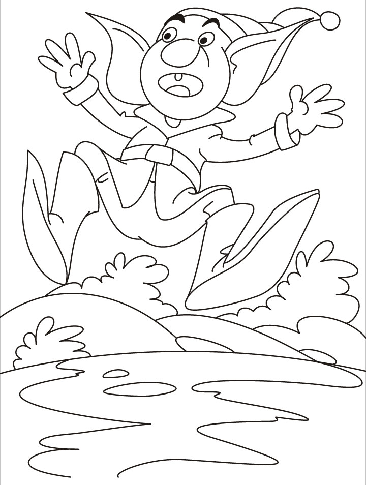 Can you help this little one to pull him out of danger coloring pages