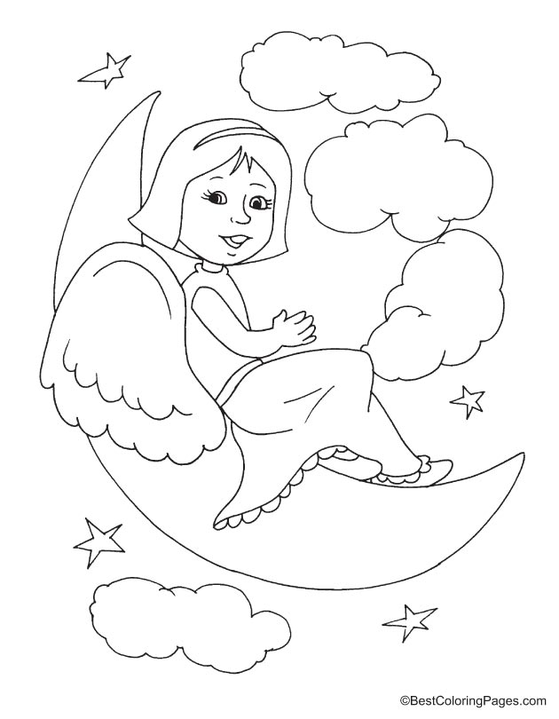 Fairy coloring page-16