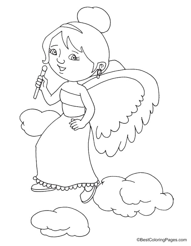 Fairy coloring page-18