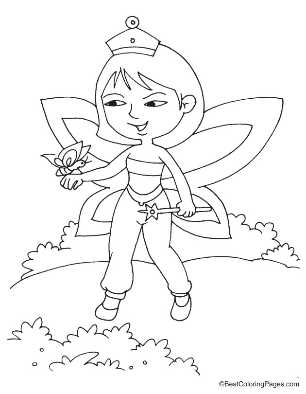 Fairy coloring page-20