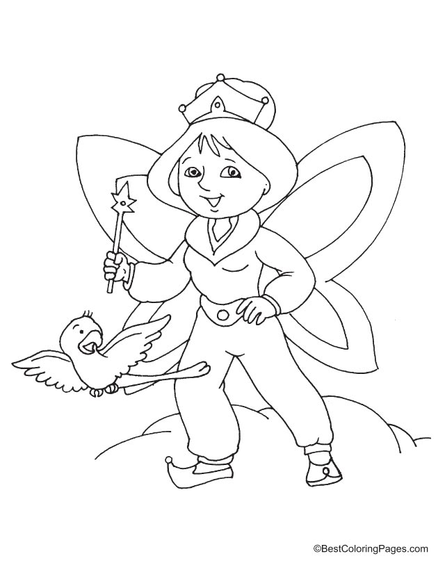 Fairy coloring page-22