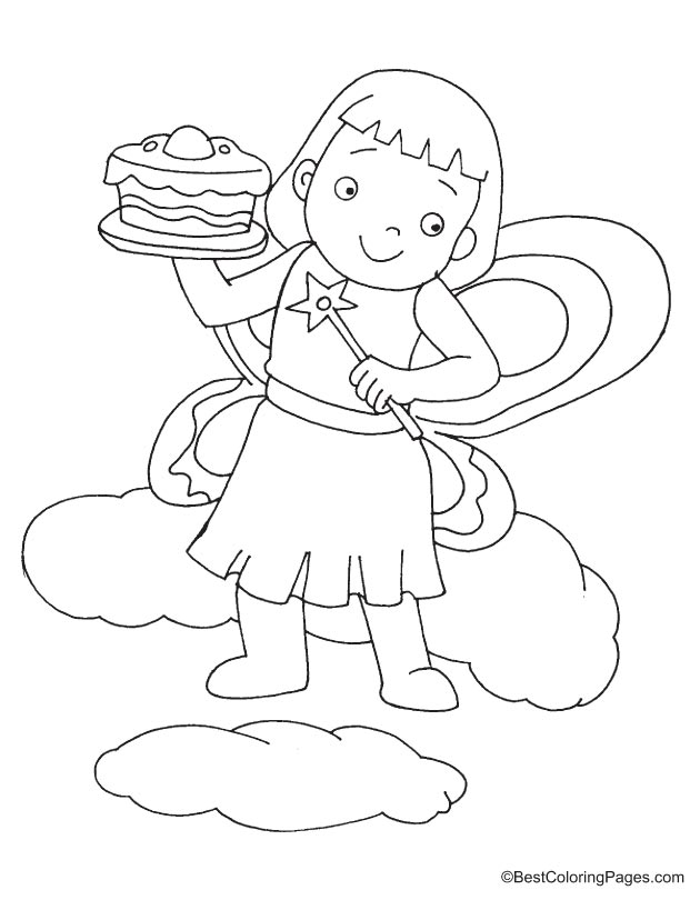 Fairy coloring page-23
