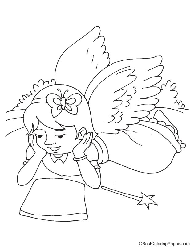 Fairy coloring page-26