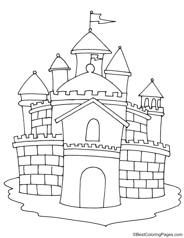 Famous castle coloring page | Download Free Famous castle coloring page