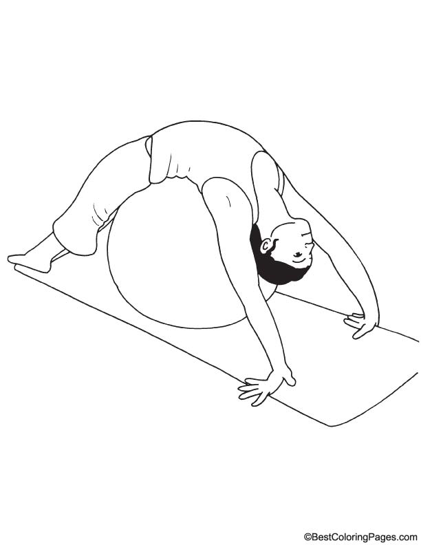 Fitness only coloring page