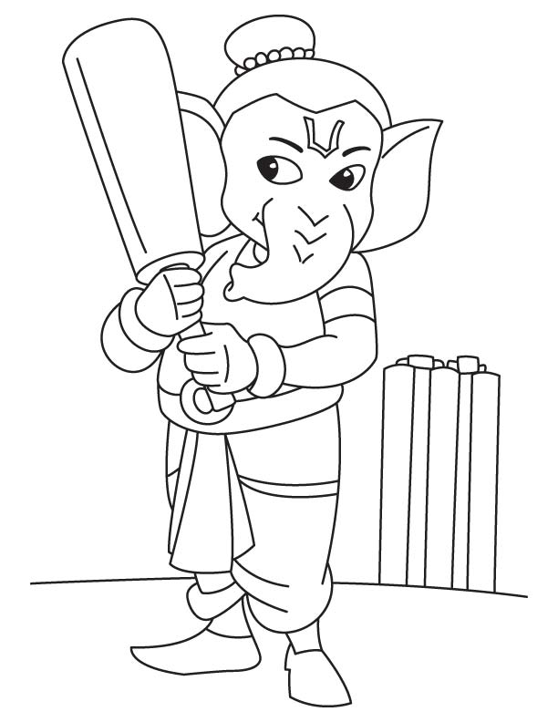 ganesh coloring pages for kids - photo #27