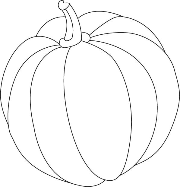 Giant pumpkin coloring page