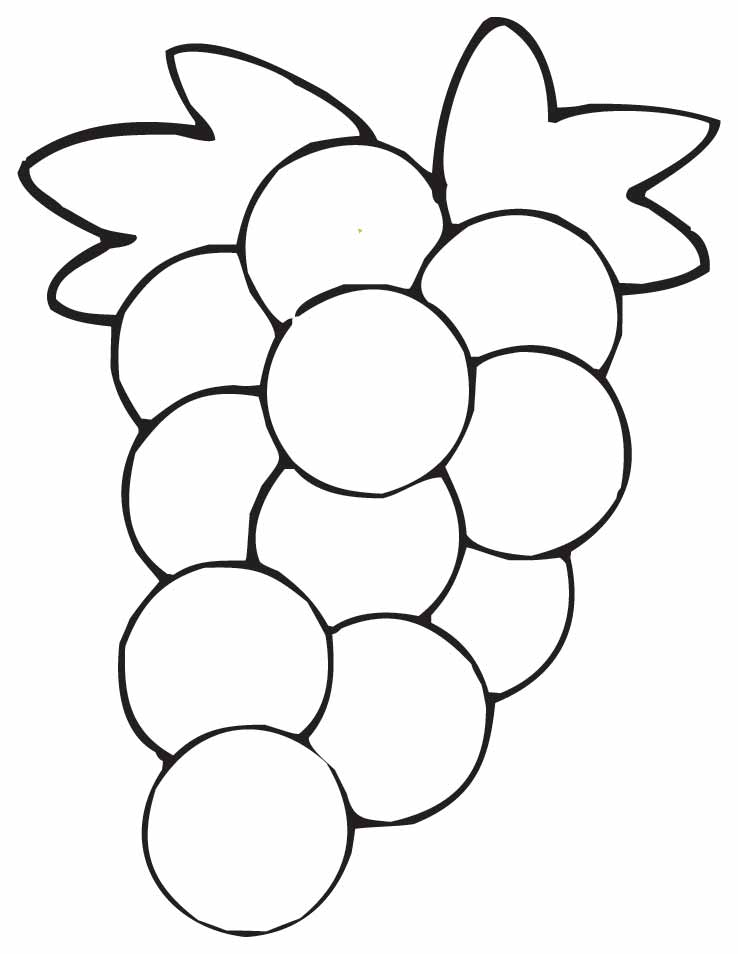 Grapes Coloring Page