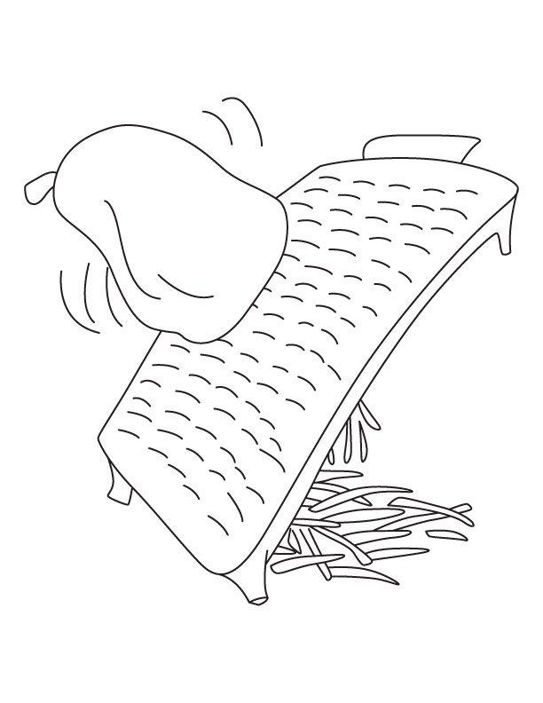 Grater coloring page