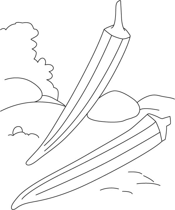 Gumbo in field coloring page