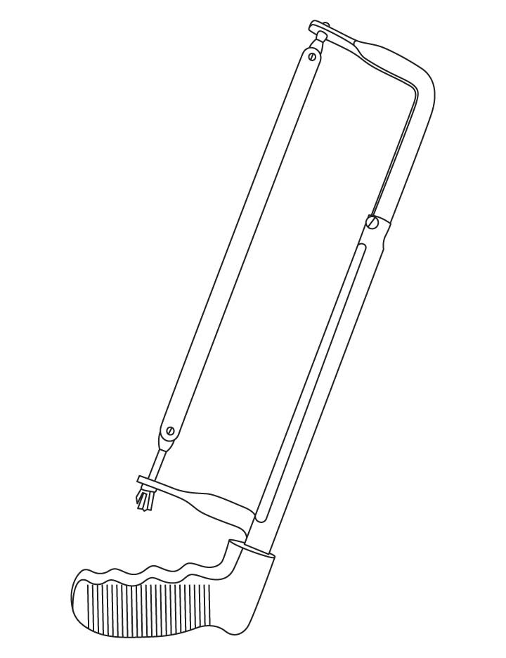 Hacksaw coloring pages