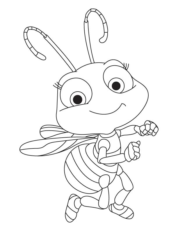 Cute Honey Bee Coloring Pages Download Free Cute Honey Bee Coloring Pages For Kids Best