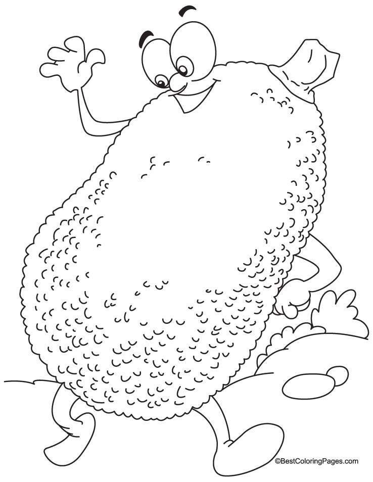 Jackfruit on sale coloring pages