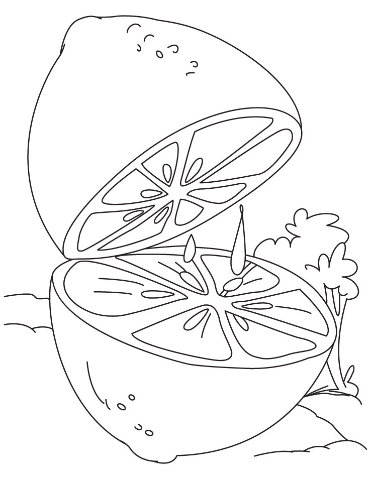 Juicy lime coloring pages